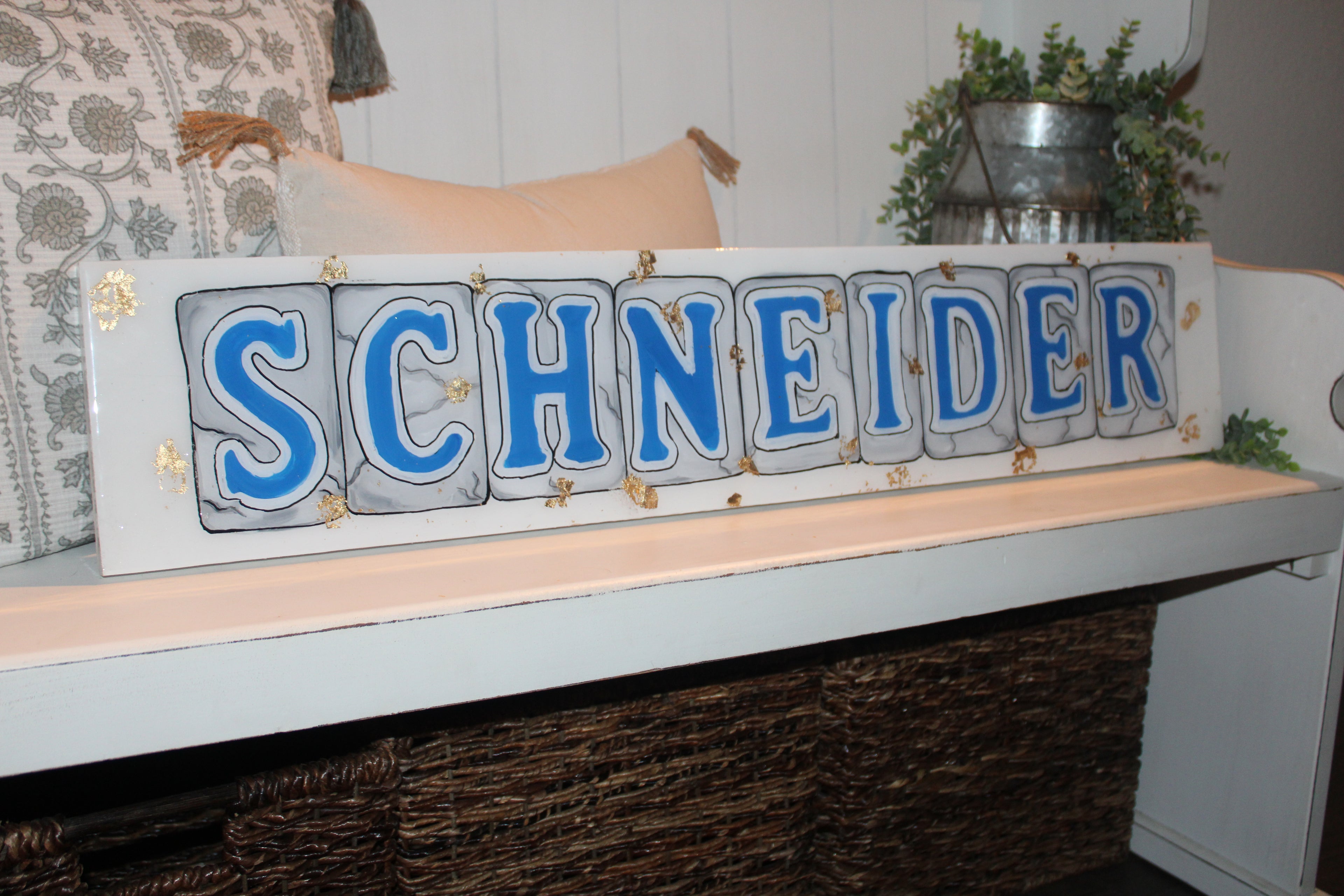 Last Name Wood Sign