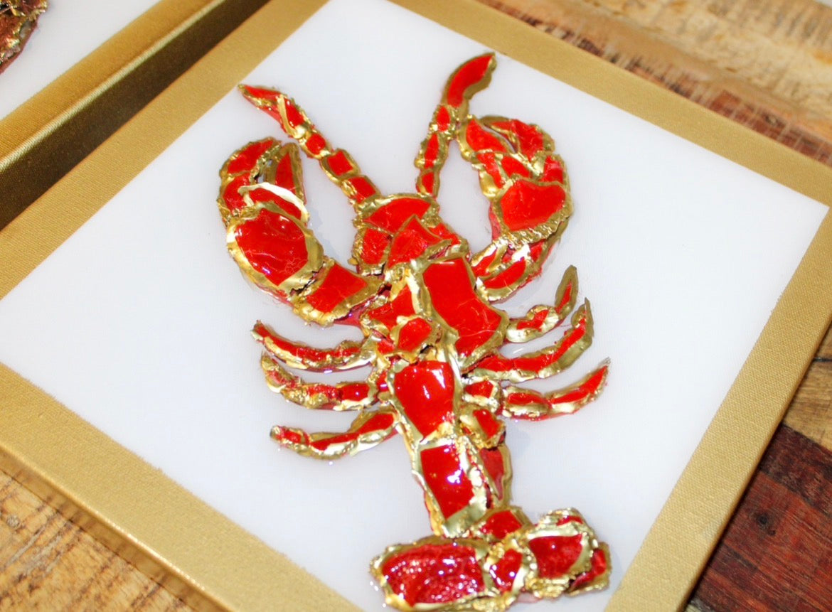 Crawfish on canvas