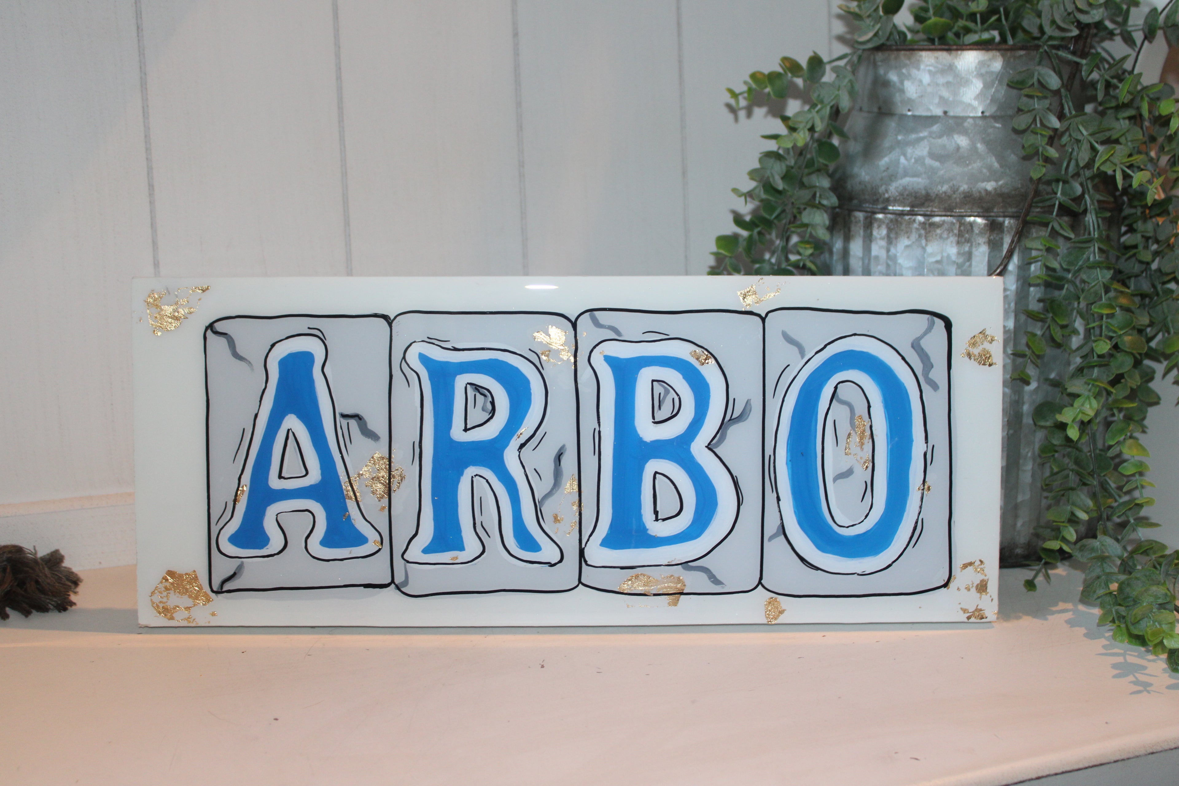 Last Name Wood Sign