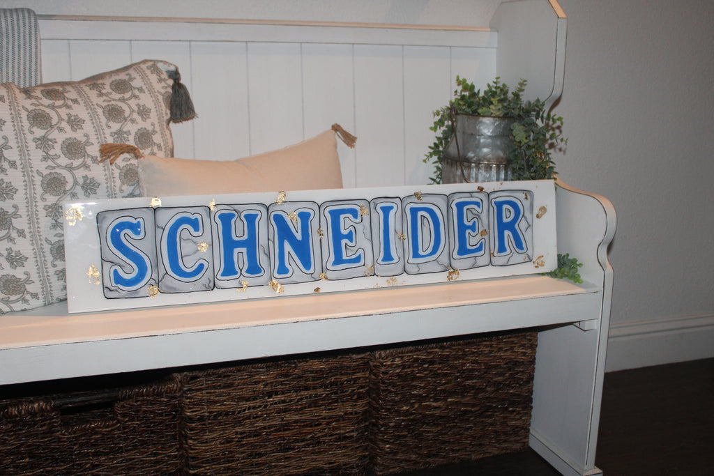 Last Name Wood Sign