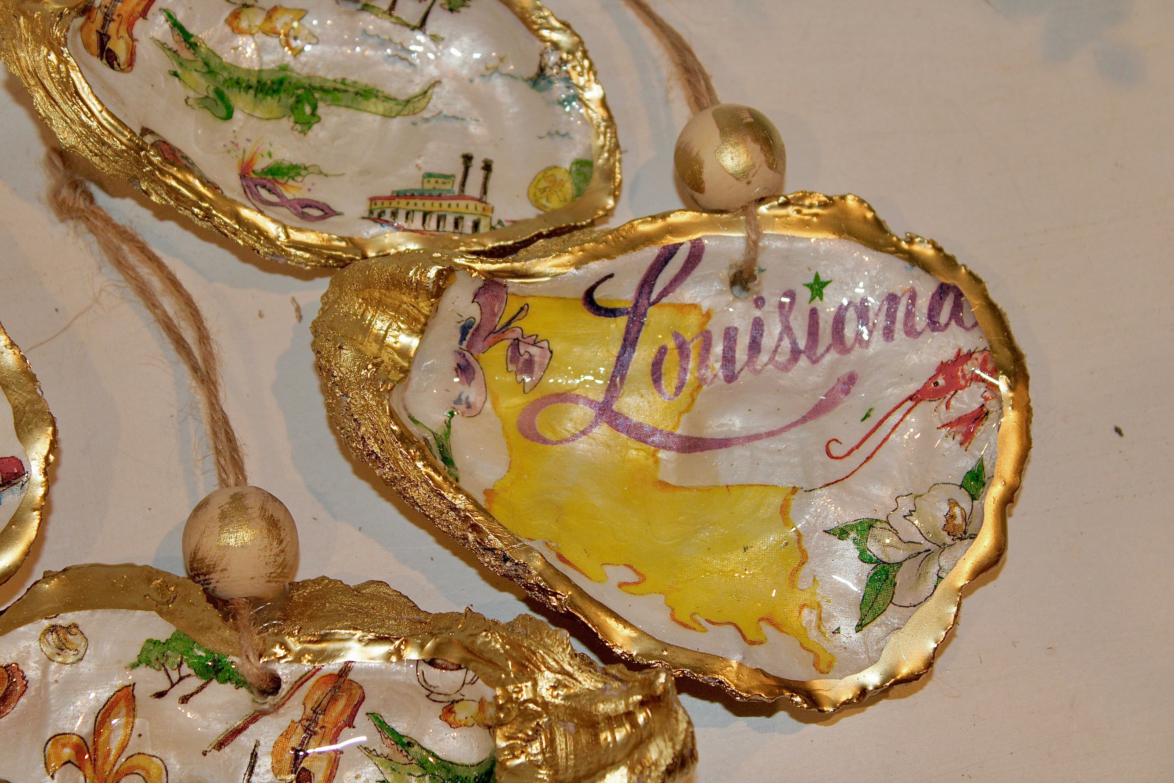 Louisiana Theme Ornaments
